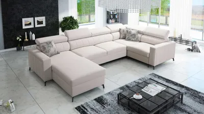 Produktbild von Eckcouch Sofa in U-Form BALTIC V MAXI Farbe wählbar TOP Qulaität