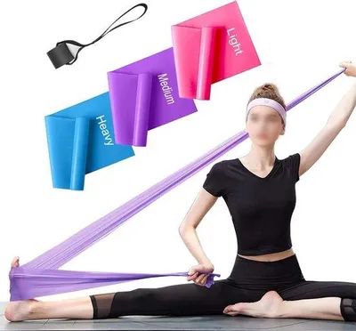 Produktbild von Famanu Fitnessbanden Set von 3 - Widerstandsbänder für Yoga und Krafttraining