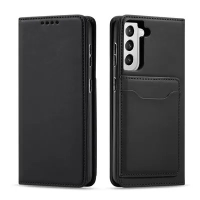Productafbeelding van Magnetische telefoonhoesje, etui, hoesje voor de Samsung Galaxy S22+ in zwart