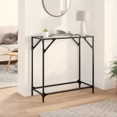 Produktbild von "Januar-Aktionen" Konsolentisch mit Glasplatte Transparent 80x35x81 cm Stahl - Konsolentische CC1737