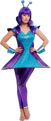 Produktbild von Smiffys - Kostüm - Damen SM1738 (34 DE - 36 DE) (Blau/Violett)