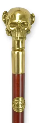 Produktbild von Spazierstock mit Bronzegriff Replikat Retro Design Dekoration