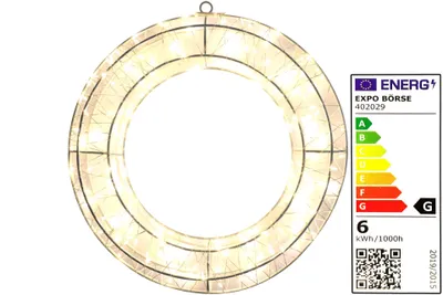 Produktbild von LED Lichtkranz auf Metallgestell 200-700 LEDs Ø 30-38 cm Türkranz Deko Kranz Timer