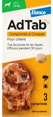 Imagen del producto de ADTAB 3 comprimidos, 450 mg, para perros de 11 a 22 kg