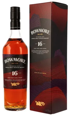 Produktbild von Bowmore 16 Jahre - Ruby Port Cask Finish - Travel Retail Exclusive - Islay Single Malt Scotch Whisky
