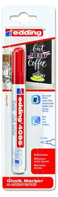 Obrázok produktu pre edding 4095 Kriedový popisovač červený (1 blistrové balenie)