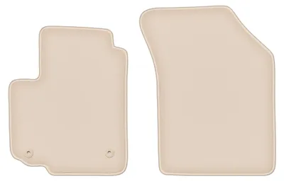 Image de Tapis avant en moquette pour Fiat Sedici 2006-2014 (à hayon) – 2 pièces, beiges, sur mesure – Wielganizator FORTUNA