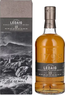 Image de Ledaig 10 Years Old Single Malt Scotch Whisky 46,3% Vol. 0,7l en boîte cadeau