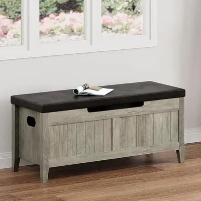Imagen del producto de Zapatero grande con asiento acolchado