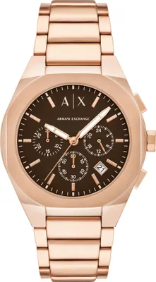 Immagine prodotto di Armani Exchange AX4188 Cronografo Orologio da uomo Orologio in acciaio inox crono data rosa