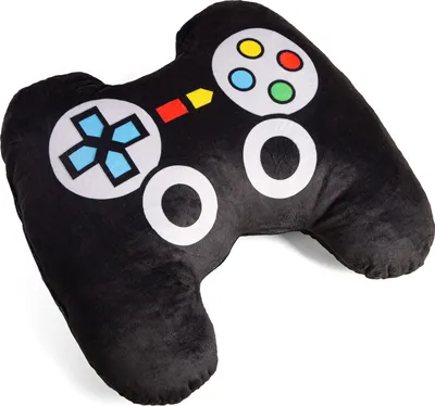 Produktbild von Ferocity Samt Kissen für das Kinderzimmer 50 cm Groß; Deko für Kinder Motiv Gaming Pad [091]
