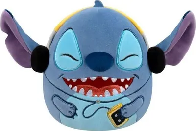 Produktbild von SQUISHMALLOWS Disney Stitch mit Kopfhörern, 25 cm