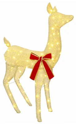 Imagen del producto de Ciervo navideño tridimensional LOVIISA, 110 LEDs, luz blanca cálida