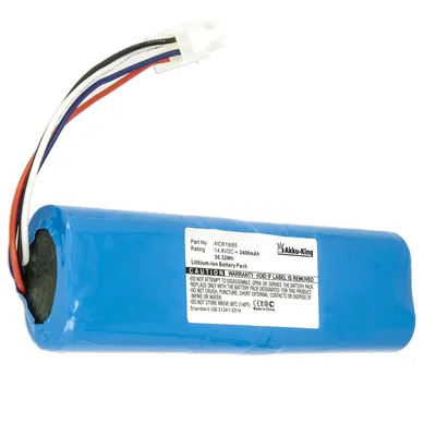 Produktbild von Akku kompatibel mit Philips 4ICR19/65 - Li-Ion 3400mAh - für Philips FC8705, FC8710, FC8772, FC8776