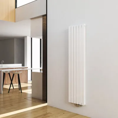 Produktbild von Duschparadies Heizkörper 1800x450mm 1730W, Vertikal Designheizkörper, Doppellagig Weiß Flach Mittelanschluss