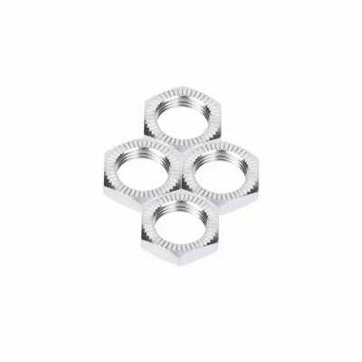 Produktbild von Radmuttern, Aluminiumlegierung M12, 17mm Schraubenschlüssel, Upgrade Teil für 1/8 RC Auto, Zubehör (Silber)