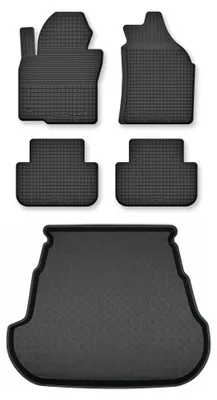 Produktbild von Gummimatten + Kofferraumwanne für Kia Optima III TF 2012-2015 – Schwarz, modellangepasst – Wielganizator Semi-Universal