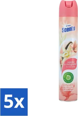 Image de At Home - Parfums - Désodorisant - Vanille & Magnolia - Élimine les mauvaises odeurs - 400 ml - Pack avantage - 5 pièces
