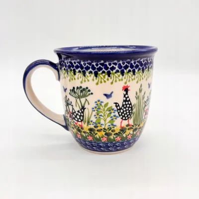 Produktbild von Becher Handgefertigte Bunzlauer Keramik Tasse, Becher 400 ml UNIKAT