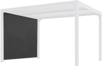 Image de Rideau latéral gris pour pergola bioclimatique PER 3630 BI et PER 2430 BI - 3 m