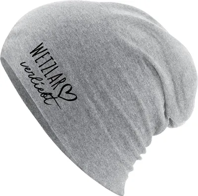 Produktbild von Huuraa Beanie Wetzlar verliebt Heather Grey One Size Baumwolle und Elasthan Mütze Geschenkidee