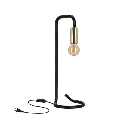 Obrázok produktu pre Industriálna stolná lampa  - 1xE14, 40W, čierna / zlatá