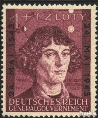 Produktbild von Briefmarken Generalgouvernement 1943 Mi 104 (kompl.Ausg.) gestempelt Kopernikus
