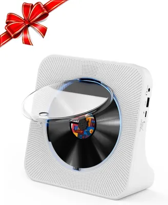Produktbild von Desktop-Bluetooth-CD-Player, Lautsprecher, Staubschutzhülle, Fernbedienung, FM, USB/AUX 3,5 mm.