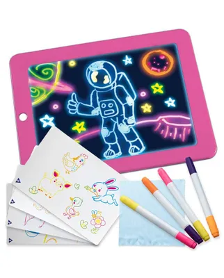 Obrázek produktu pro Kinderplay magická světelná tabule, různé barvy Barva Kinderplay tabule: Růžová