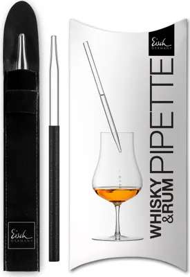 Produktbild von Eisch Vorteilset 2 Stück Whisky Pipette 999/4 schwarz im Geschenkkarton GENTLEMAN 86599904 und Geschenk + Spende