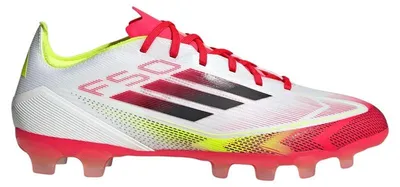 Imagen del producto de adidas F50 Pro MG, color blanco nube,  intenso y amarillo solar - Talla EU 41 1/3