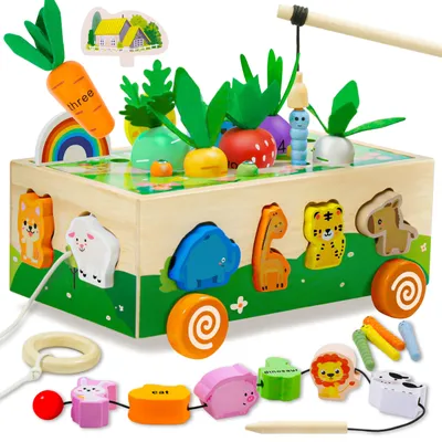 Image de Omgoods - Jouets éducatifs en bois pour les tout-petits