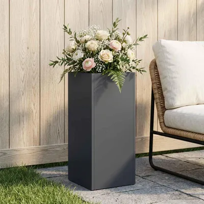 Image de Maison Exclusive - Pot de jardin anthracite, 20 x 20 x 50 cm