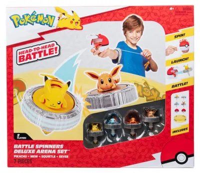 Produktbild von Bandai JW4411 Pokémon Pikachu, Arena + 4 Kreisel