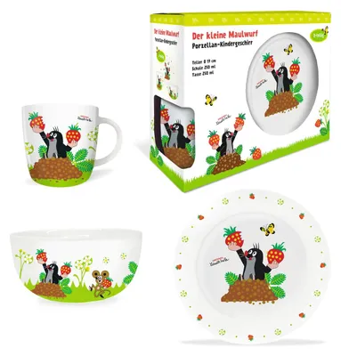 Obrázek produktu pro Sada nádobí The Little Mole Strawberry