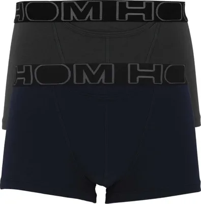 Produktbild von HOM 2 Pack HO1 Herren Boxershorts Boxerlines 1 dunkelblau 1 grau V006 L