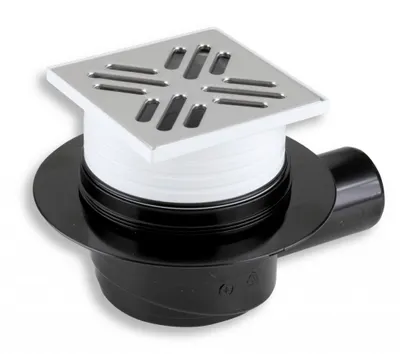 Immagine prodotto di Novaservis Accessori - Scarico a pavimento laterale, 105 x 105/50 mm, acciaio inox 450,0