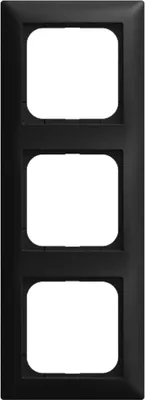 Image de Cadre de recouvrement Busch-Jaeger, triple, noir mat, Busch-balance® SI, 1 pièce.