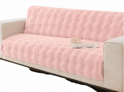 Zdjęcie produktu dla Narzuta Na Łóżko Sofę Koc Puszysty 90X180Cm Różowy