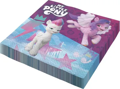 Produktbild von My Little Pony Servietten 3-lagig 20 Stück für Kindergeburtstag Pferde-Freunde