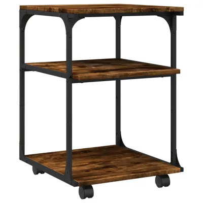 Immagine prodotto di Supporto Stampante 3 Livelli Rovere Fumo 43x48x64cm Multistrato