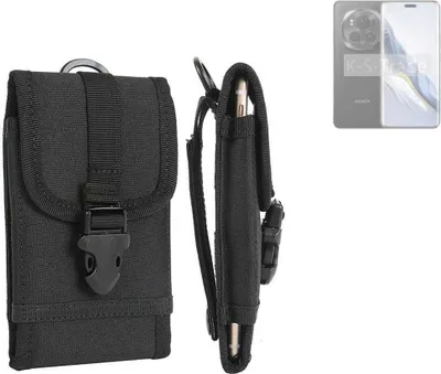 Produktbild von K-S-Trade Holster Handy Hülle kompatibel mit Honor Magic6 Pro Holster Handytasche Gürtel Tasche Schutz Hülle Robust Outdoor schwarz
