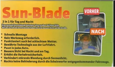 Produktbild von 1 Stück Sonnenblende, 32 × 14 cm Auto Sonnenschutz Antiblendung Sonnenblenden-Verlängerung Fenster Blendschutz Sonnenschutz