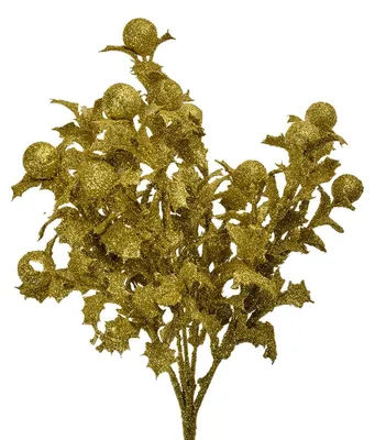 Image de Clayre & Eef Fleur artificielle 35 cm Plastique doré