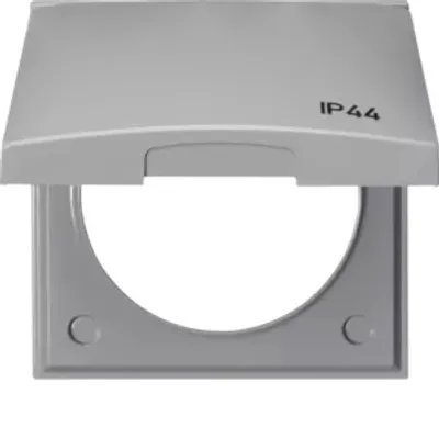 Obrázek produktu pro Berker 918282597, Šedá, Termoplastik, Berker, Lesklý, Integro Flow, IP44