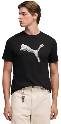 Immagine prodotto di T-shirt da uomo Puma con logo "Cat" stampato, modello 69177401