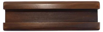 Holz-Bodenständer für Spiegel, Kunst und Fotos, braun, 25x8x7 cm