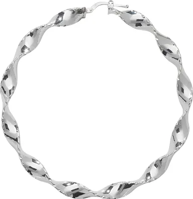 Produktbild von 925 Sterling Silber Damen - Paar Creolen - 60mm; TRS17696MM60