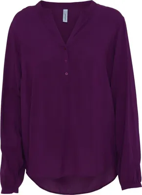 Soyaconcept Langarm-Bluse SC-AZRA SOLID in lila