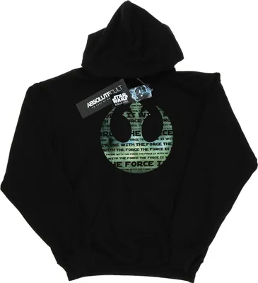 Produktbild von Star Wars - "Rogue One I'm One With The Force Alliance" Kapuzenpullover für Herren BI2581 (3XL) (Schwarz)